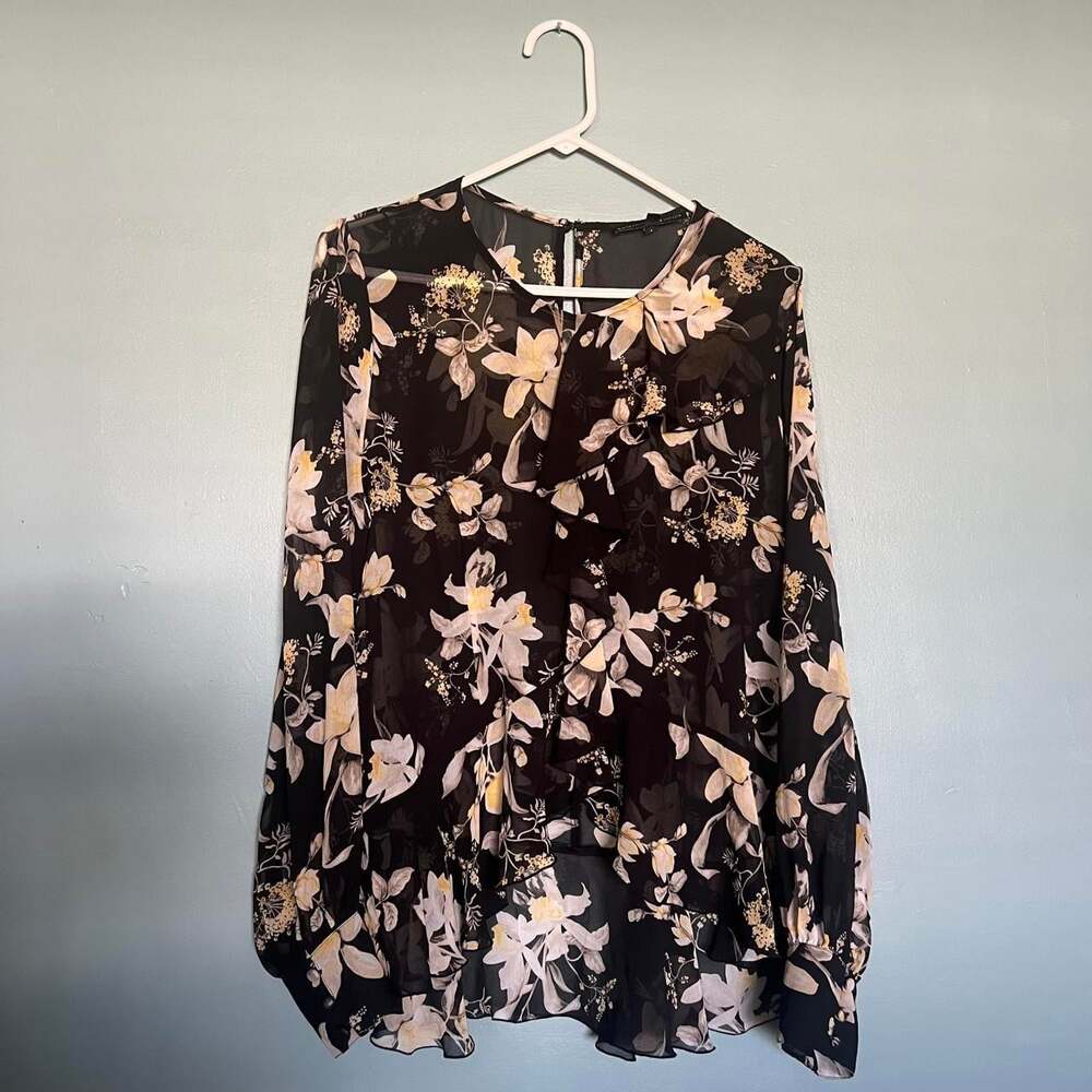 White House Black Market Women's Multi Blouse